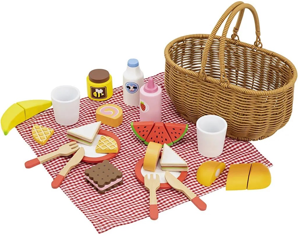 Set de joaca din lemn  Viga - Coș de picnic