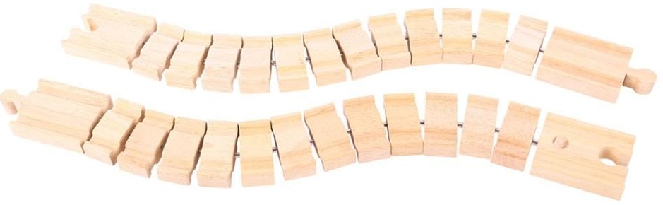 Set din lemn Bigjigs - Sine flexibile, 2 bucati