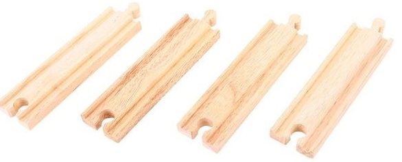 Set din lemn Bigjigs - Sine medii, 4 bucati
