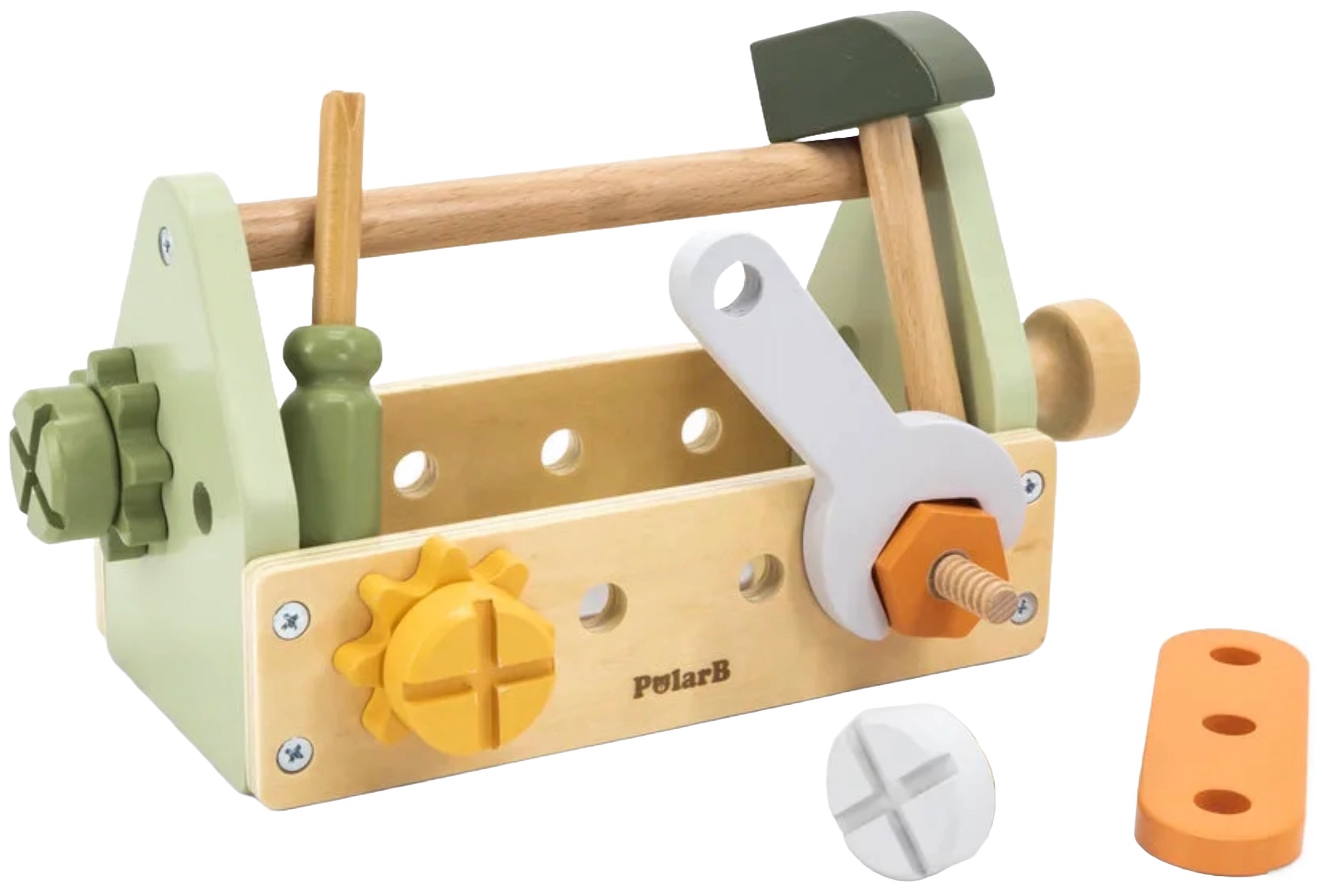 Set din lemn Viga Toys PolarB - Cutie de instrumente