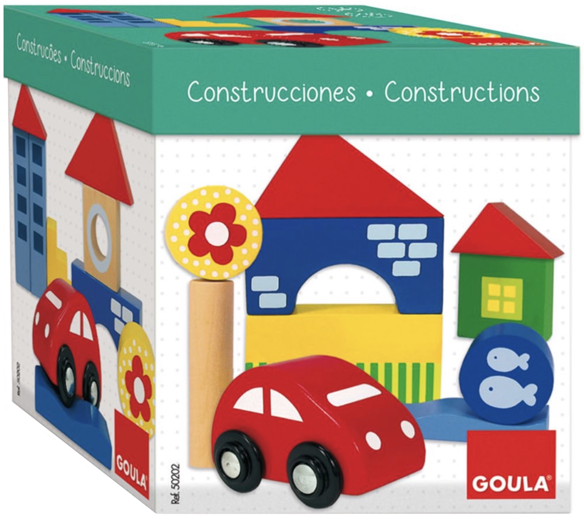 Constructor din lemn Goula - Oraş, 26 piese