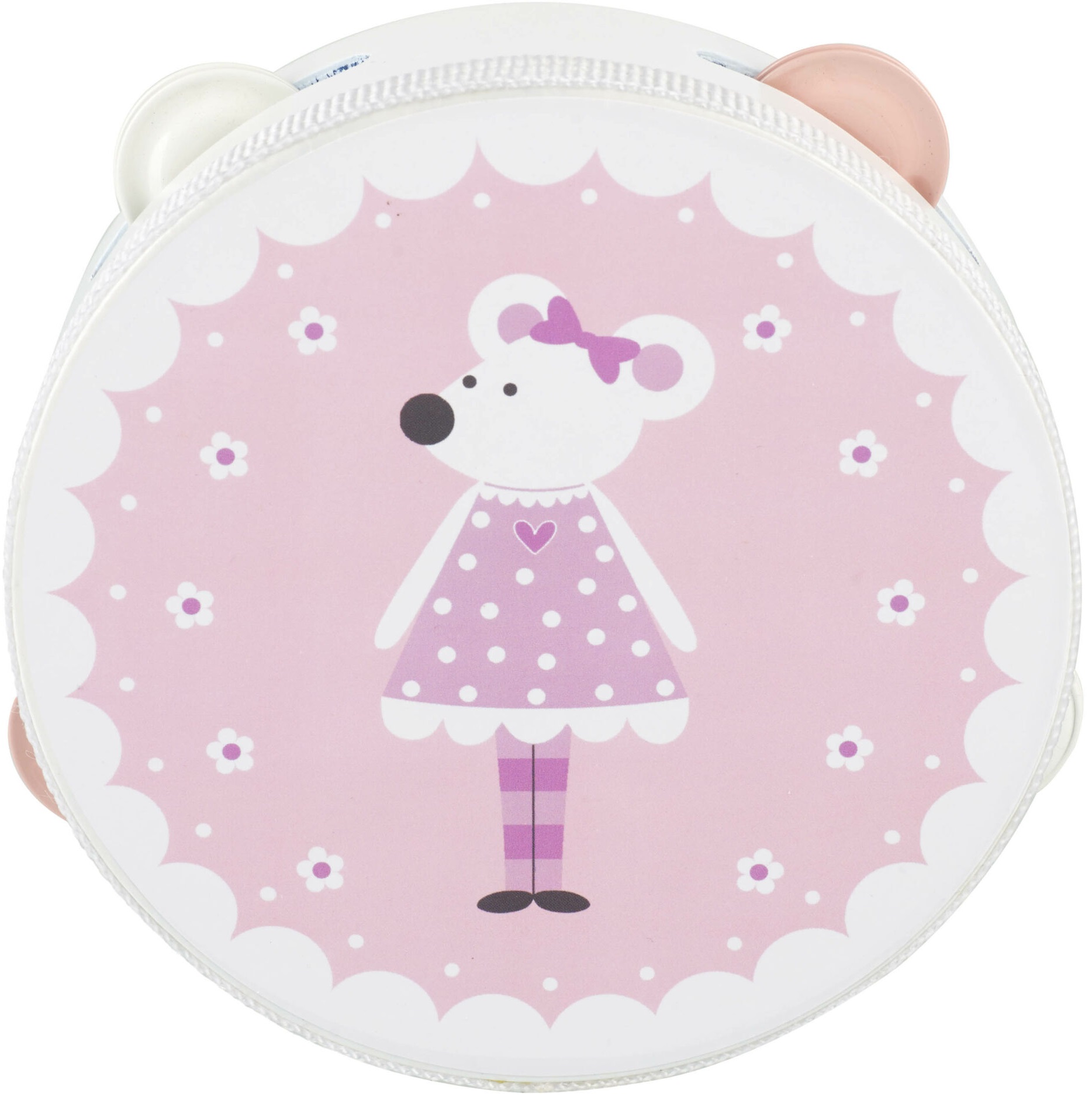 Instrument muzical din lemn Orange Tree Toys - Tamburină, mouse