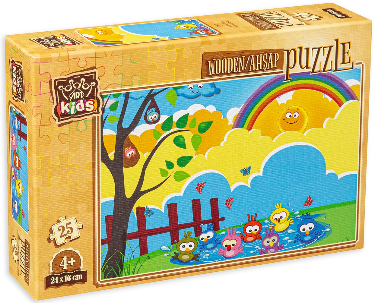 Puzzle din lemn Art Puzzle din 25 de piese - Timp de baie