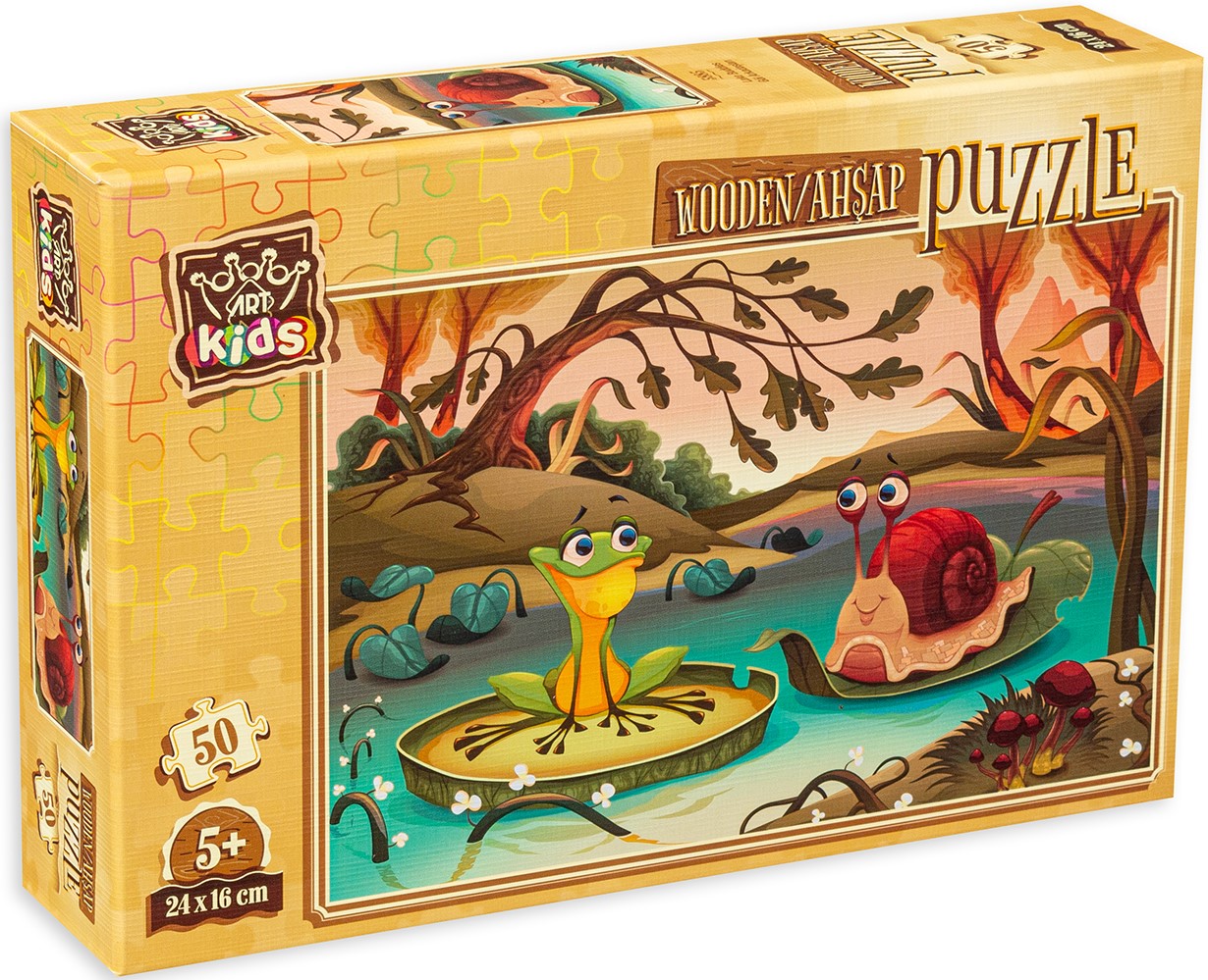 Puzzle din lemn Art Puzzle din 50 de piese - Prieteni din pădure