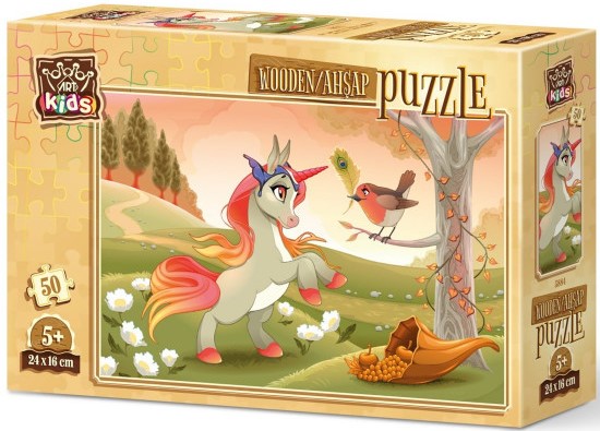 Puzzle din lemn Art Puzzle din 50 de piese - Poney dragalas