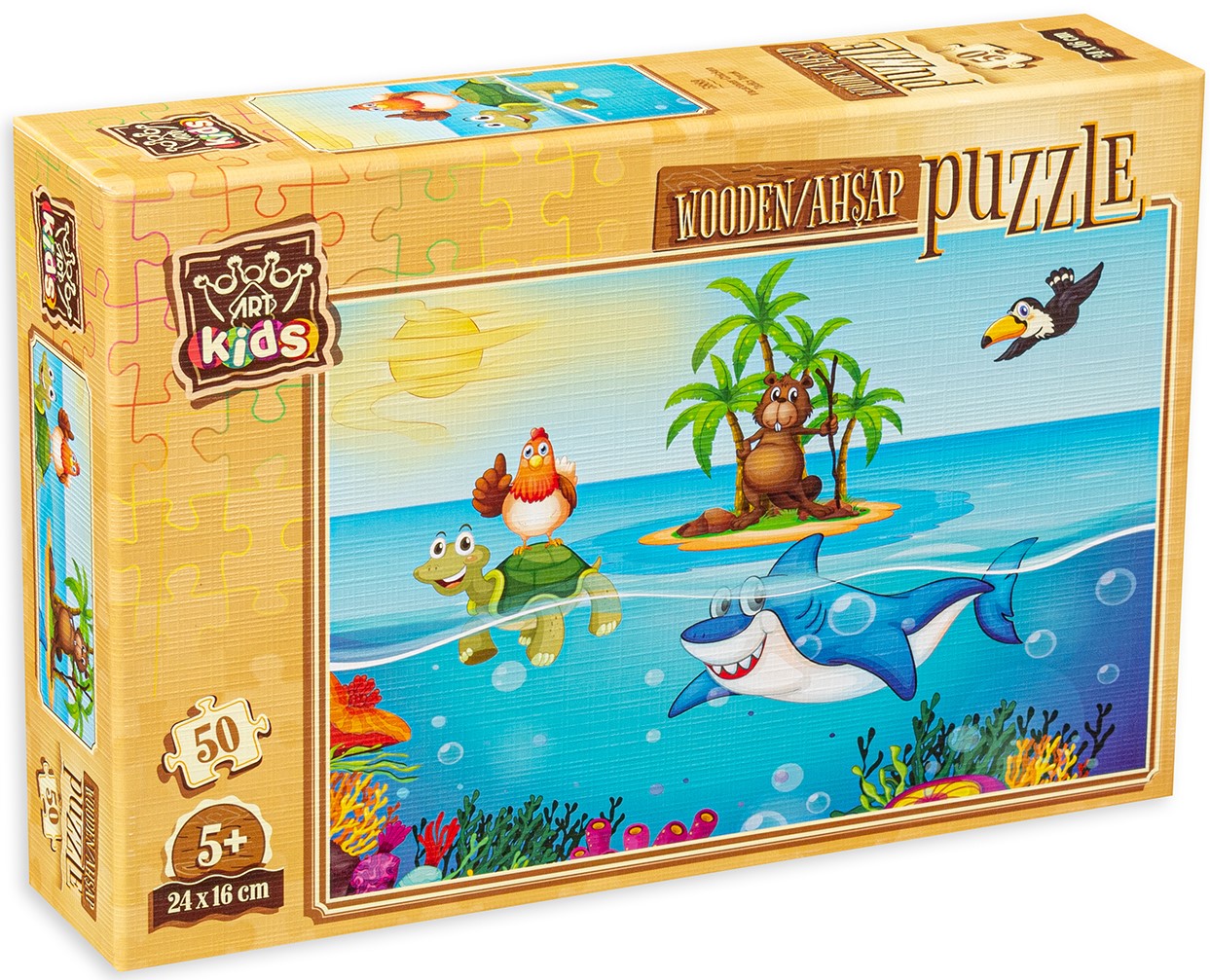 Puzzle din lemn Art Puzzle din 50 de piese - Timp de vacanță