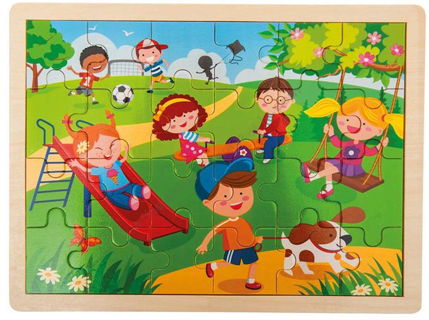 Puzzle din lemn  Nowa Szkola - Primăvară, 24 piese
