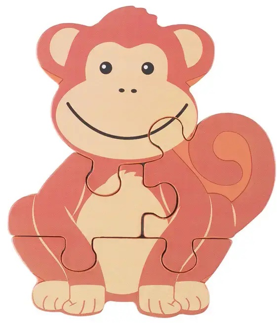Puzzle din lemn  Orange Tree Toys - Maimuţă