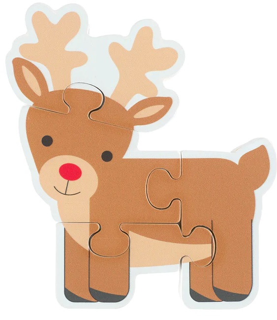 Puzzle din lemn Orange Tree Toys - Rudolph