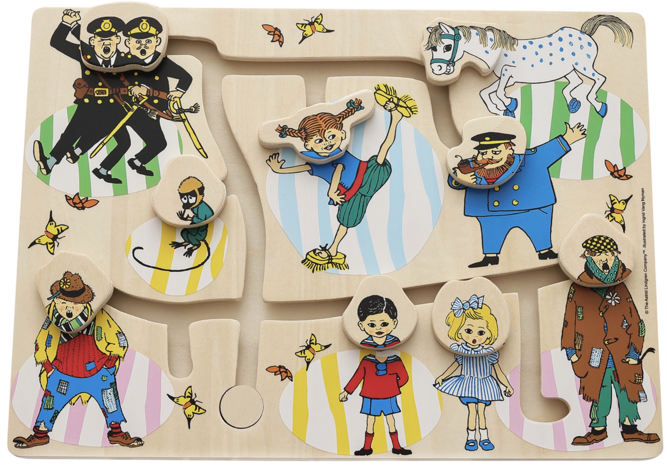 Puzzle din lemn Pippi  - Labirintul lui Pippi