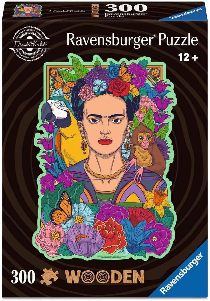 Puzzle din lemn Ravensburger din 300 piese - Frida Kahlo