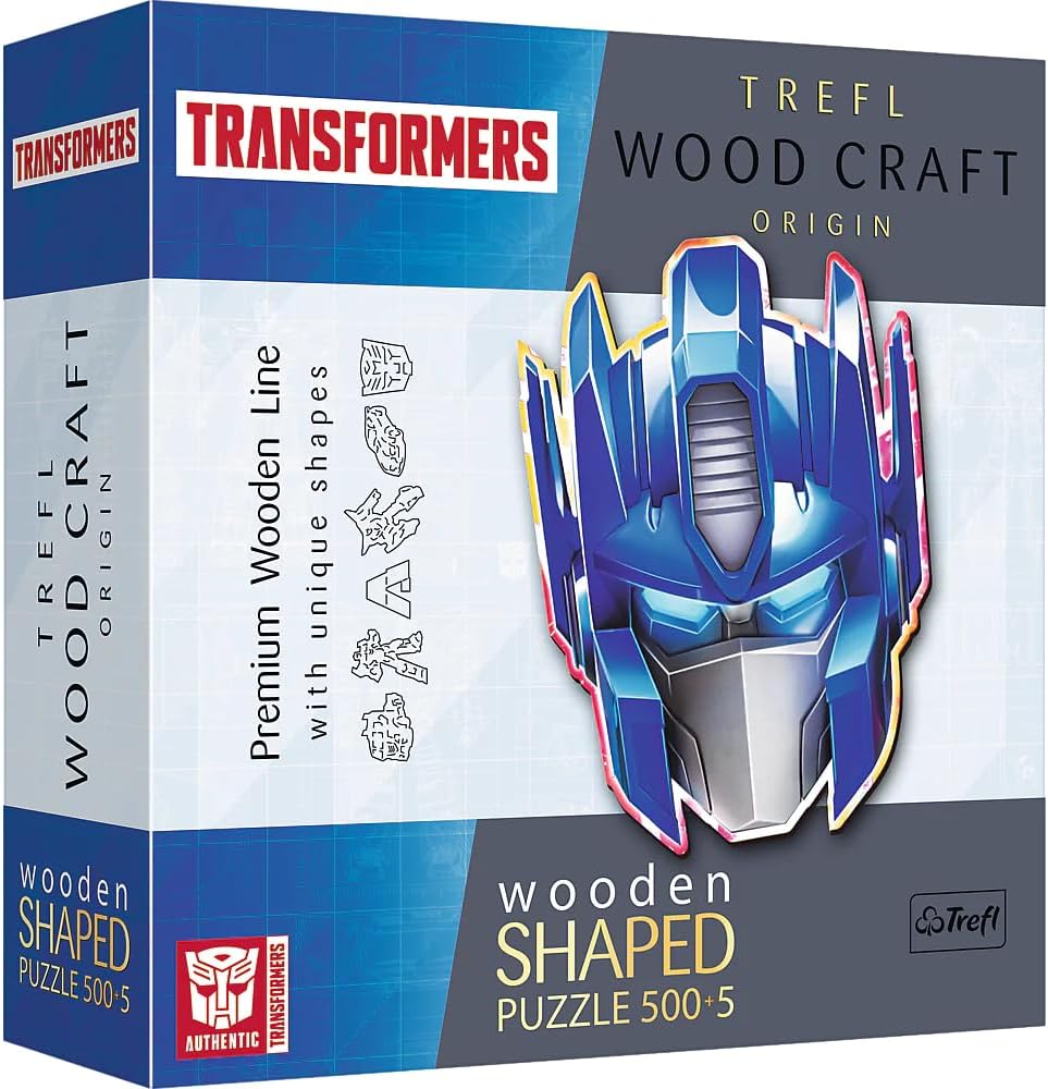 Puzzle din lemn Trefl din 500+5 de piese - Autoboți: Optimus Prime
