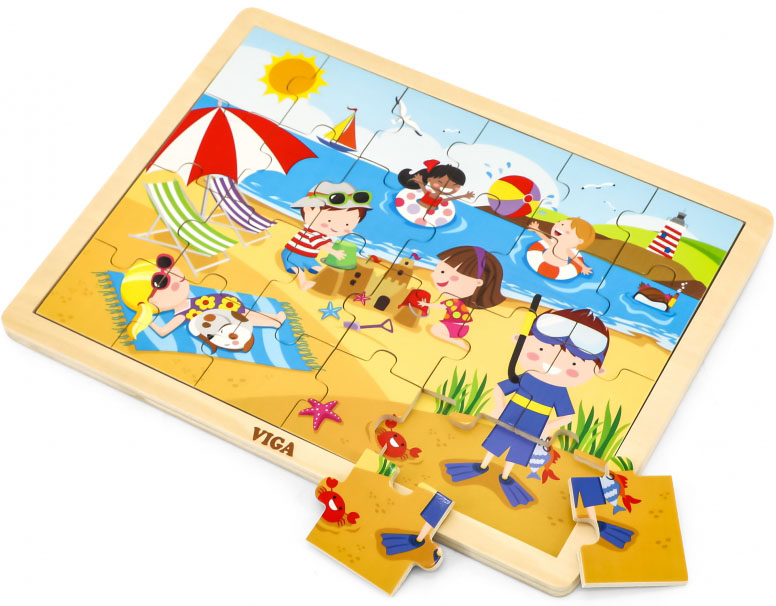 Puzzle din lemn Viga - Vara, 24 piese