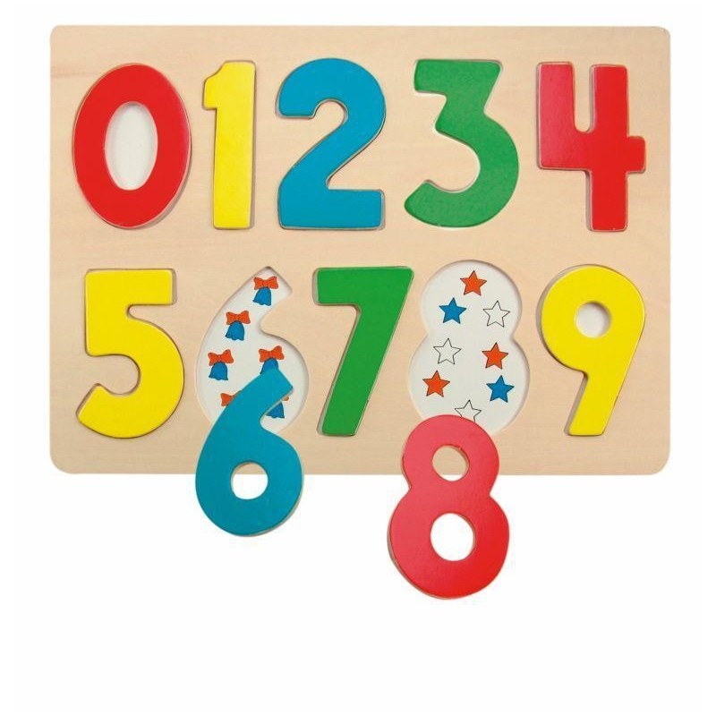 Puzzle din lemn Woody - Numere