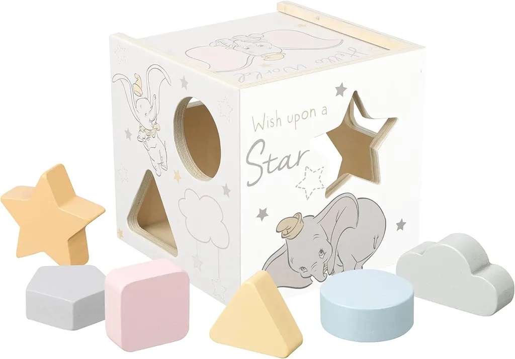 Sortator de lemn  Orange Tree Toys - Dumbo, cu forme colorate