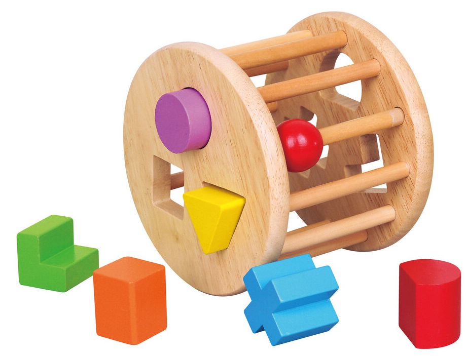 Sortator de lemn  Viga - Cilindru cu forme geometrice