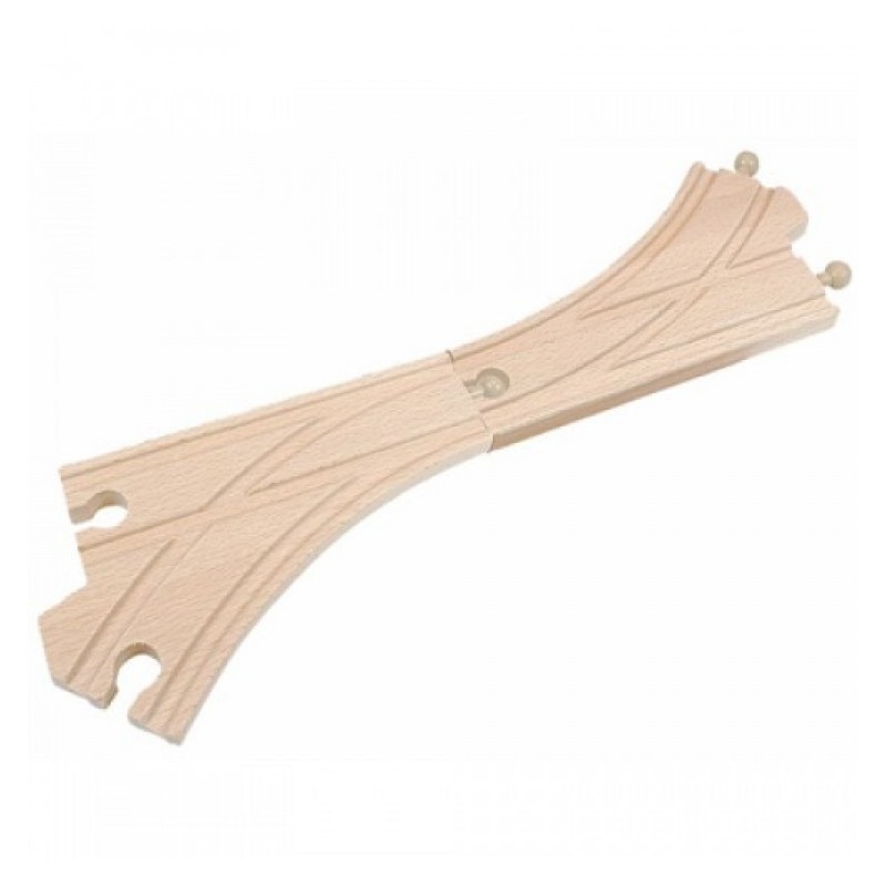 Accesoriu feroviar din lemn Woody - Ramificare tip litera К, 2 bucati