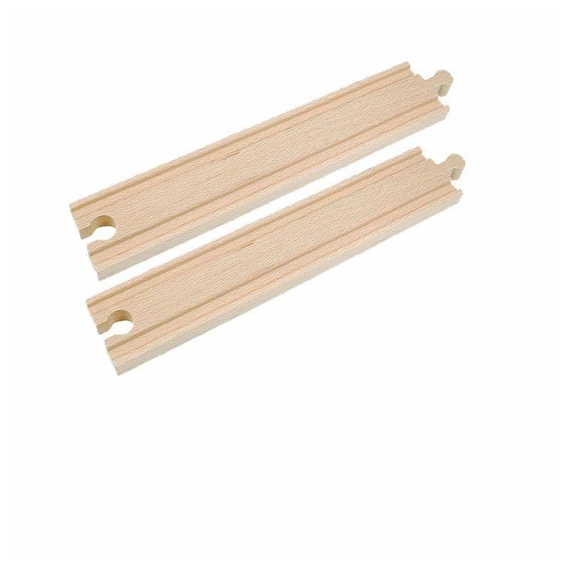 Accesoriu feroviar din lemn Woody - Sine, drepte, 2 bucati x 22 cm