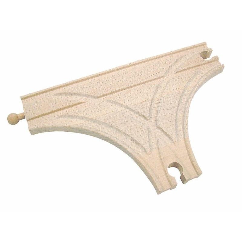 Accesoriu feroviar din lemn Woody - Intersectie in forma literei T