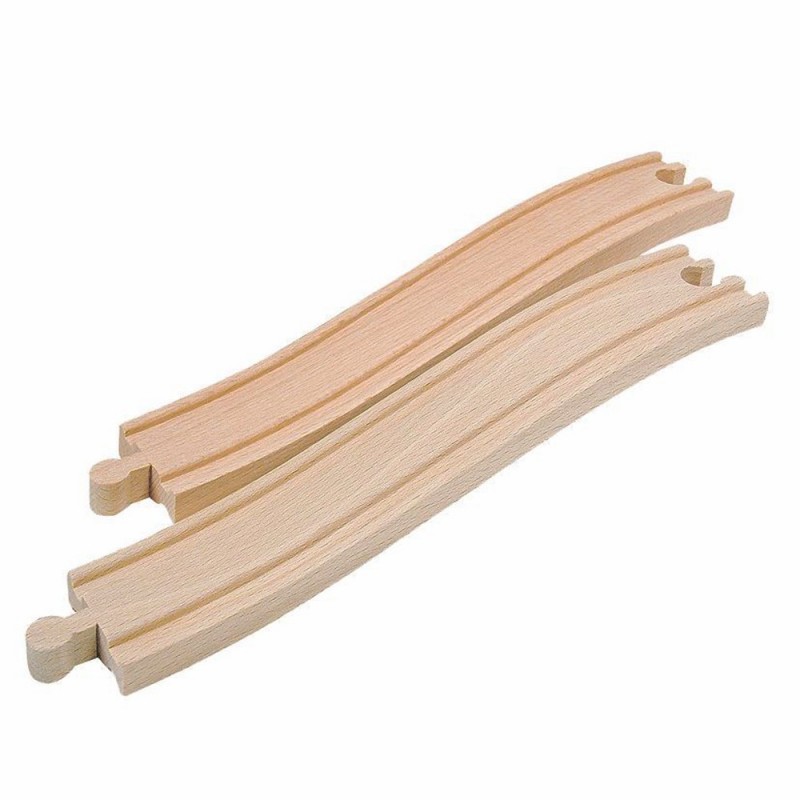 Accesoriu feroviar din lemn Woody - Sine ascendente, 2 bucati