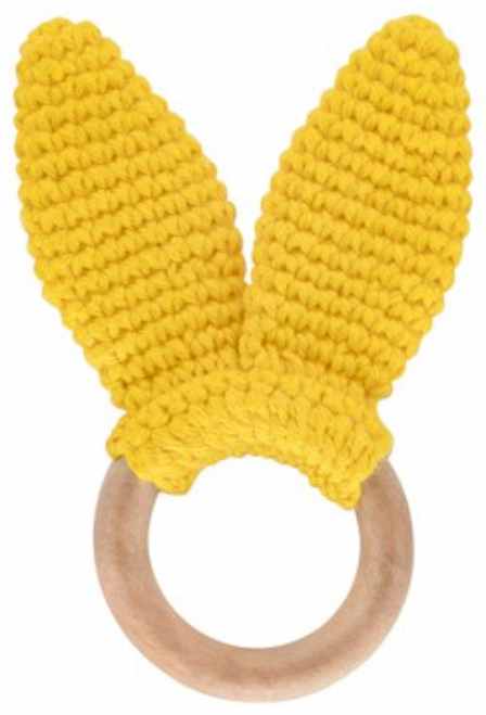 Pieptene din lemn BabyJem - Amigurumi, Yellow