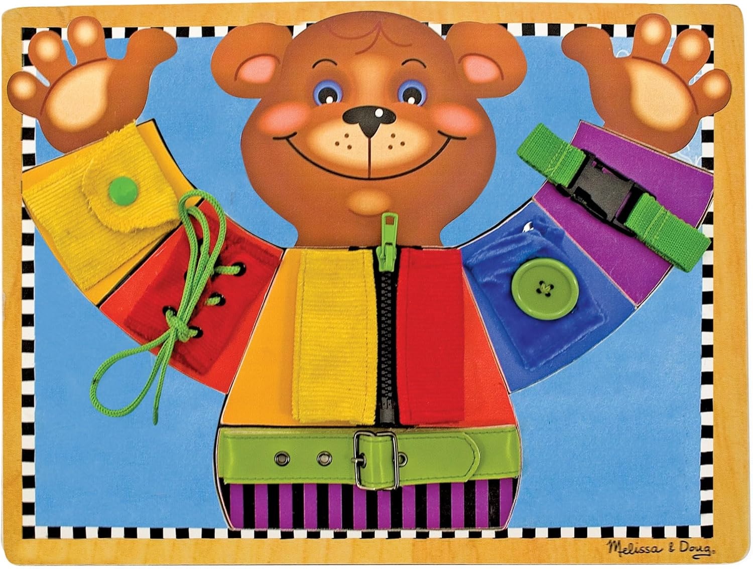Tablă de activități din lemn  Melissa &amp; Doug - urs
