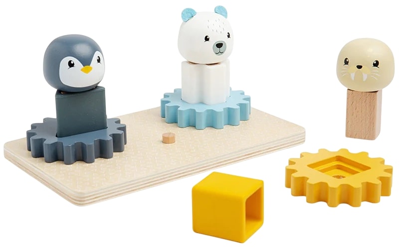 Joc de sortare ecologică din lemn Bigjigs - Arctic