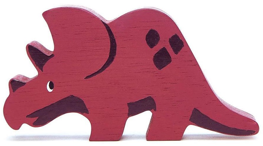 Figurină din lemn Tender Leaf Toys - Triceratops