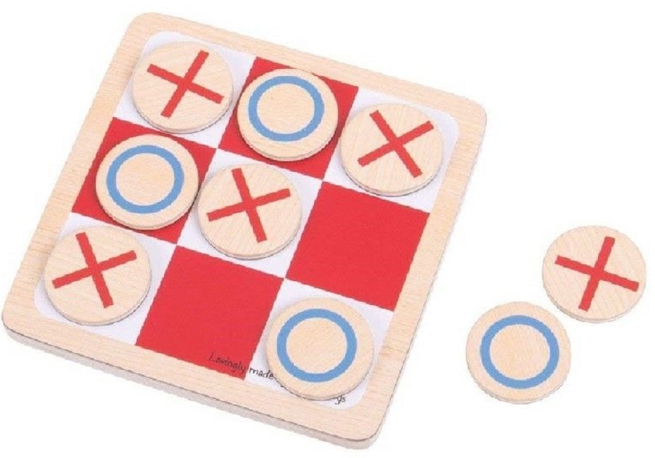 Jucarie din lemn Bigjigs - X si 0