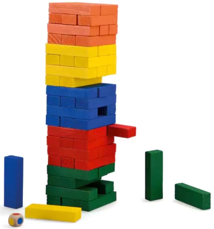 Joc din lemn Moulin Roty - Turnul de echilibru