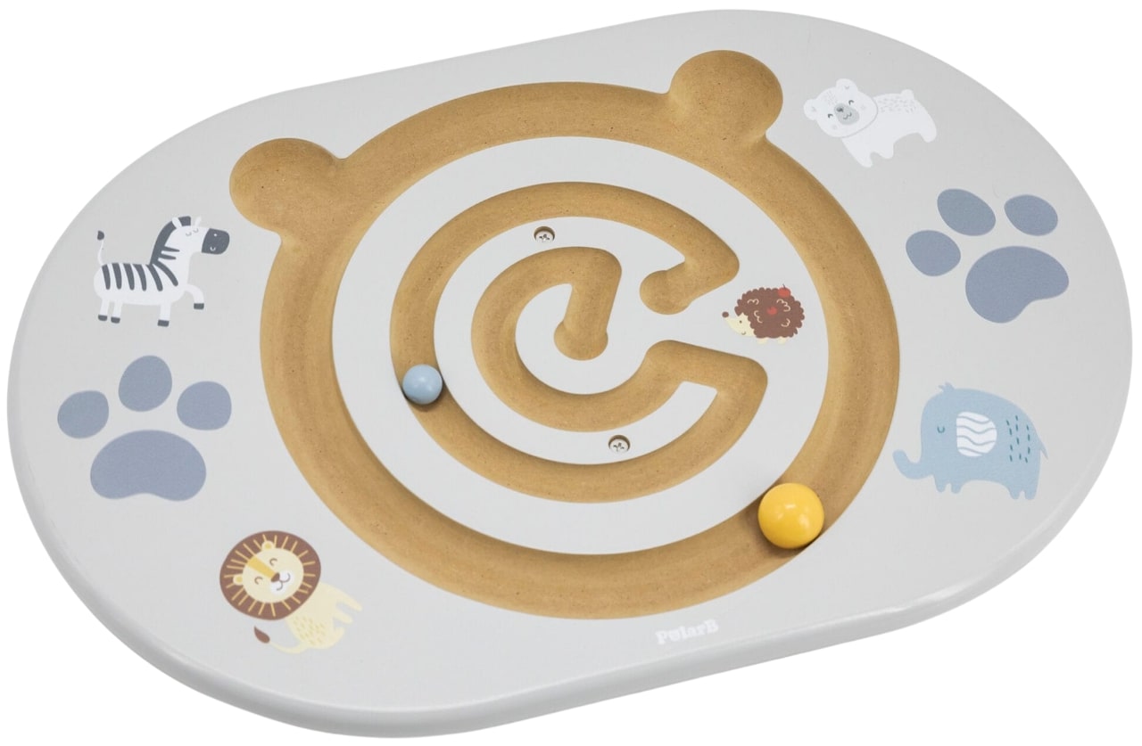 Joc din lemn Viga Toys Polar B - Placă de echilibru cu labirint