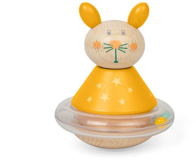 Jucărie din lemn Bigjigs – Roly-Poly, iepuraș
