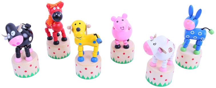 Jucarie din lemn Bigjigs - Animalut dansator, sortiment