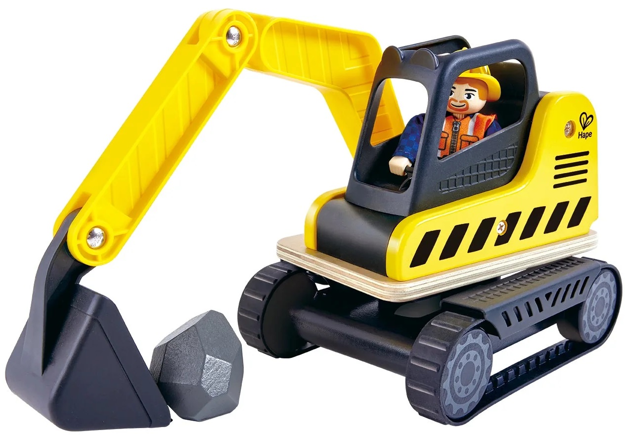 Jucărie din lemn Hape International - Excavator