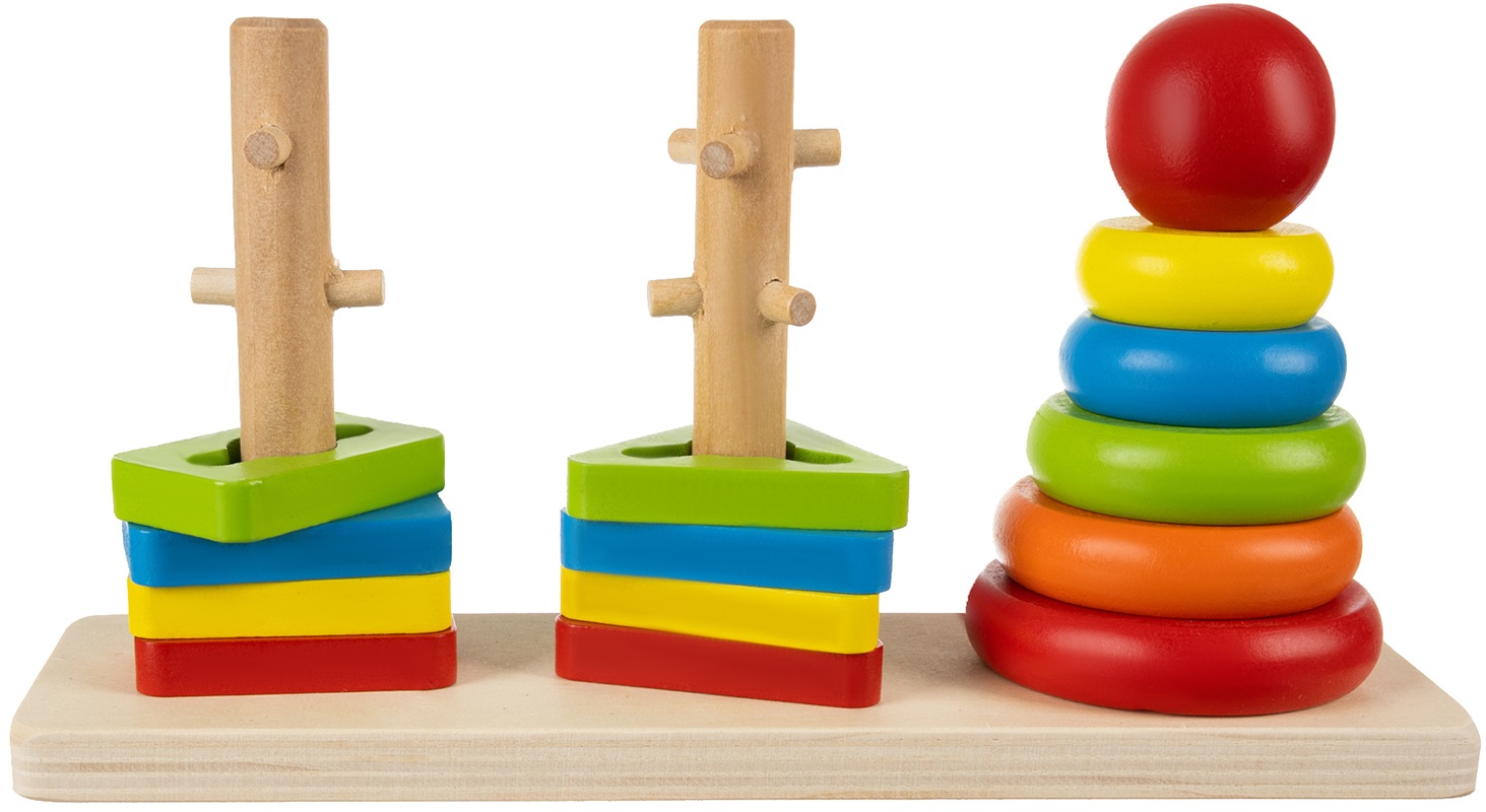 Jucărie din lemn Iso Trade - String sorter