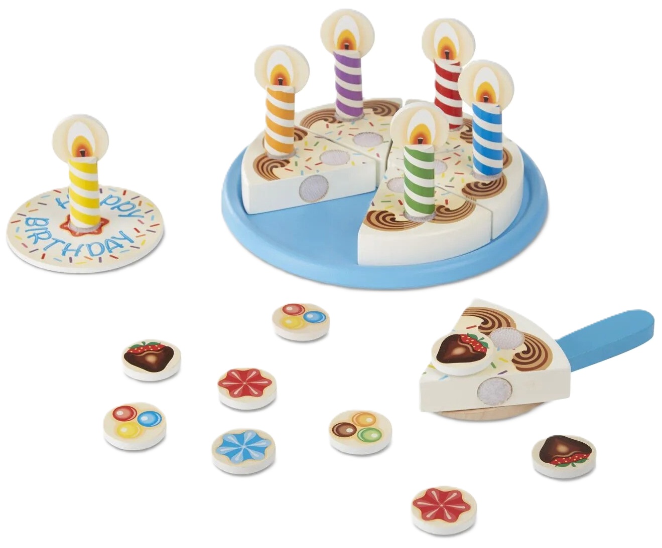 Jucărie din lemn Melissa & Doug - Tort de ziua de naștere