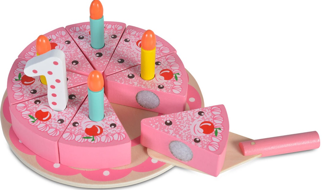Jucarie din lemn Moni - Torta Happy Birthday