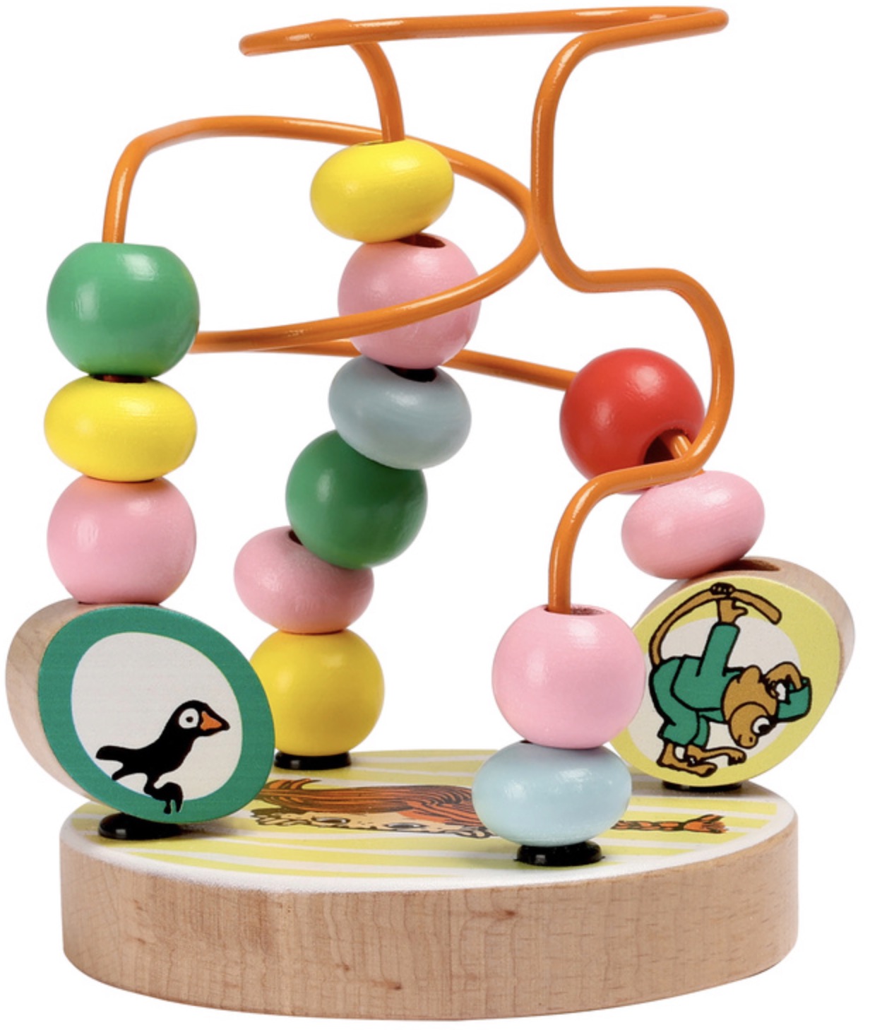 Jucărie din lemn Pippi - Spirală cu mărgele, Pippi