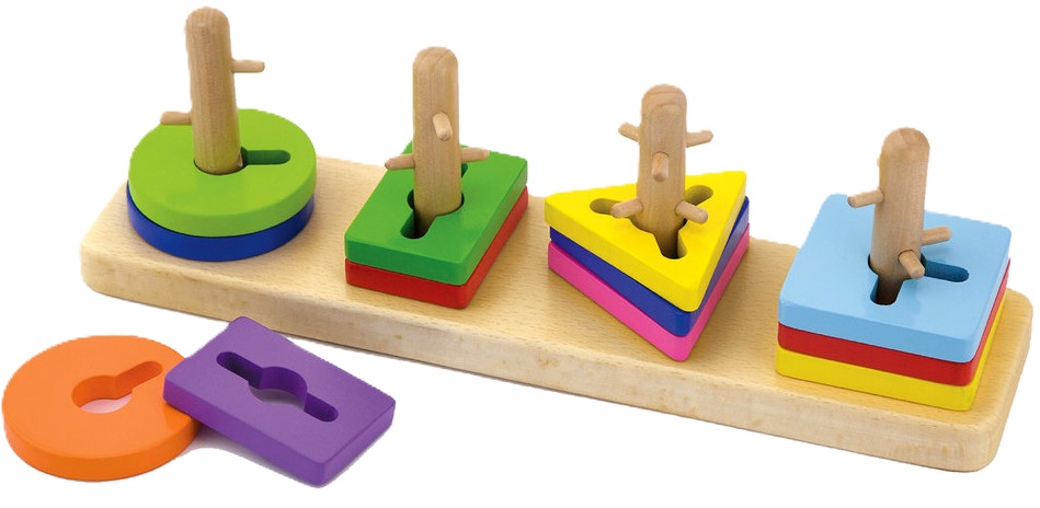 Jucărie din lemn  Viga - Puzzle labirint