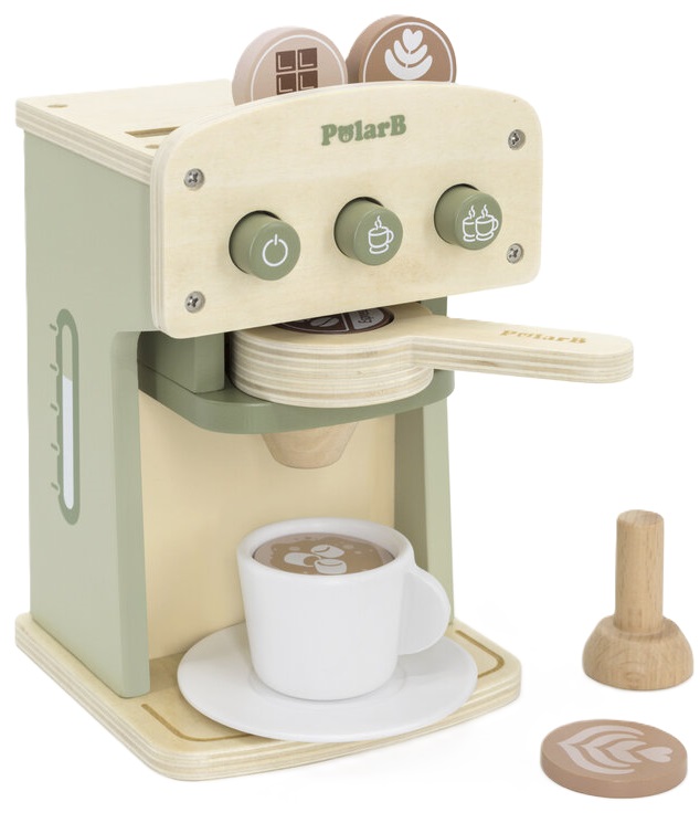 Jucărie din lemn  Viga Polar B - Aparat de cafea, verde