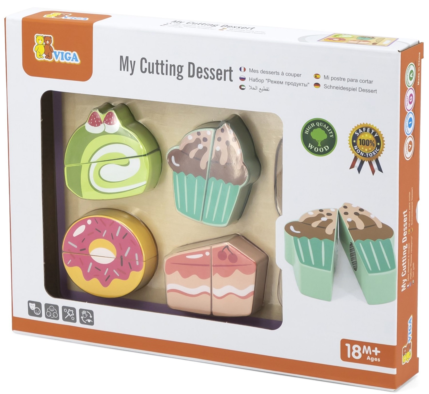 Jucărie din lemn Viga Toys - Dulciuri pentru tăiat