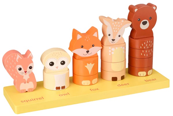 Jucărie de sortare din lemn Orange Tree Toys - Animale din pădure