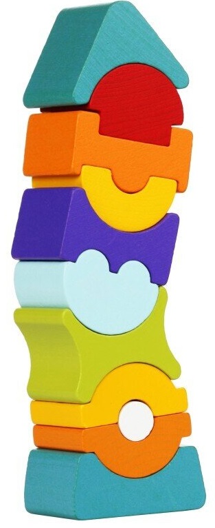 Turn de stivuit de echilibru Cubika, 11 piese