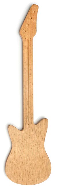 Spatula pentru gratar din lemn Kikkerland - Chitara
