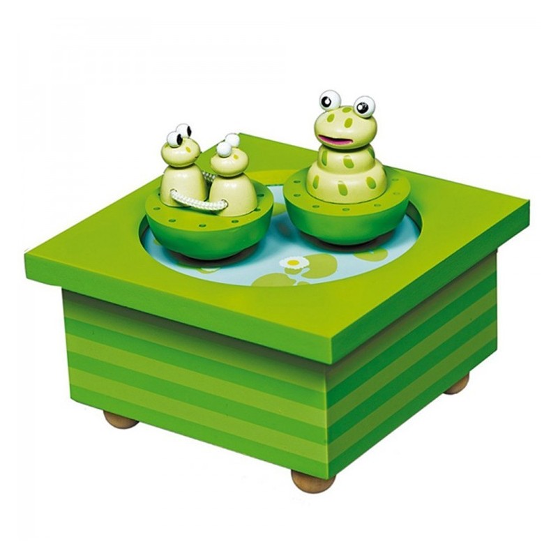 Cutie muzicala din lemn Trousselier - Broscute