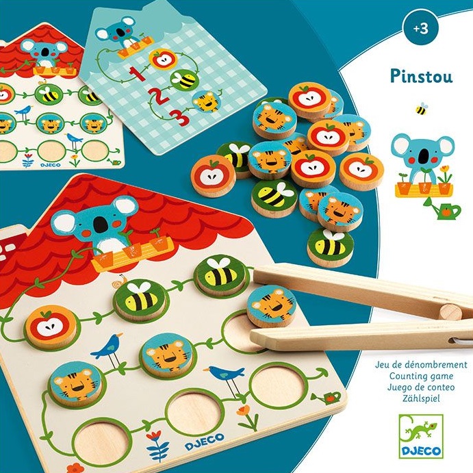 Joc educativ din lemn Djeco - Pinstou