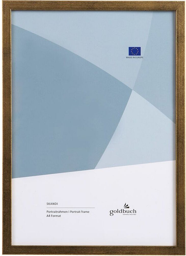 Ramă foto din lemn Goldbuch Skandi - Aurii, 21 x 30 cm