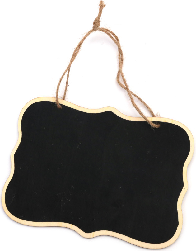 Semn din lemn Em Art - Tablă cu frânghie, 160 x 120 x 3 mm (varianta 3)