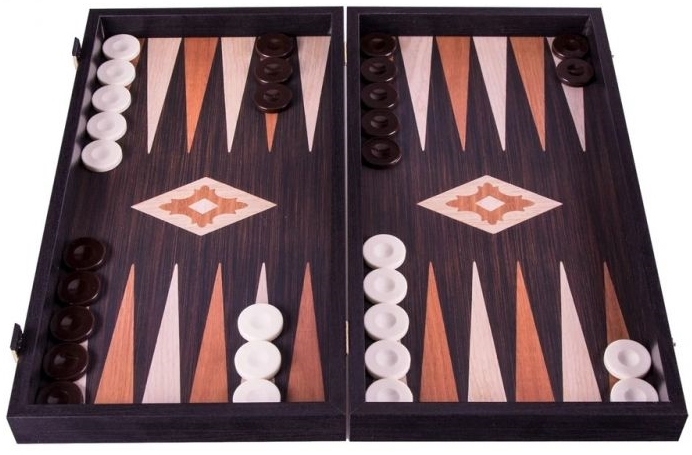 Table din lemn Manopoulos - Wenge, 24 x 20 cm