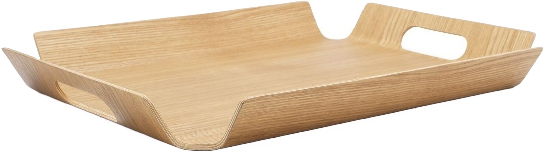 Tavă de servire din lemn Bredemeijer - Madera, 44,5 x 33,5 x 4,5 cm